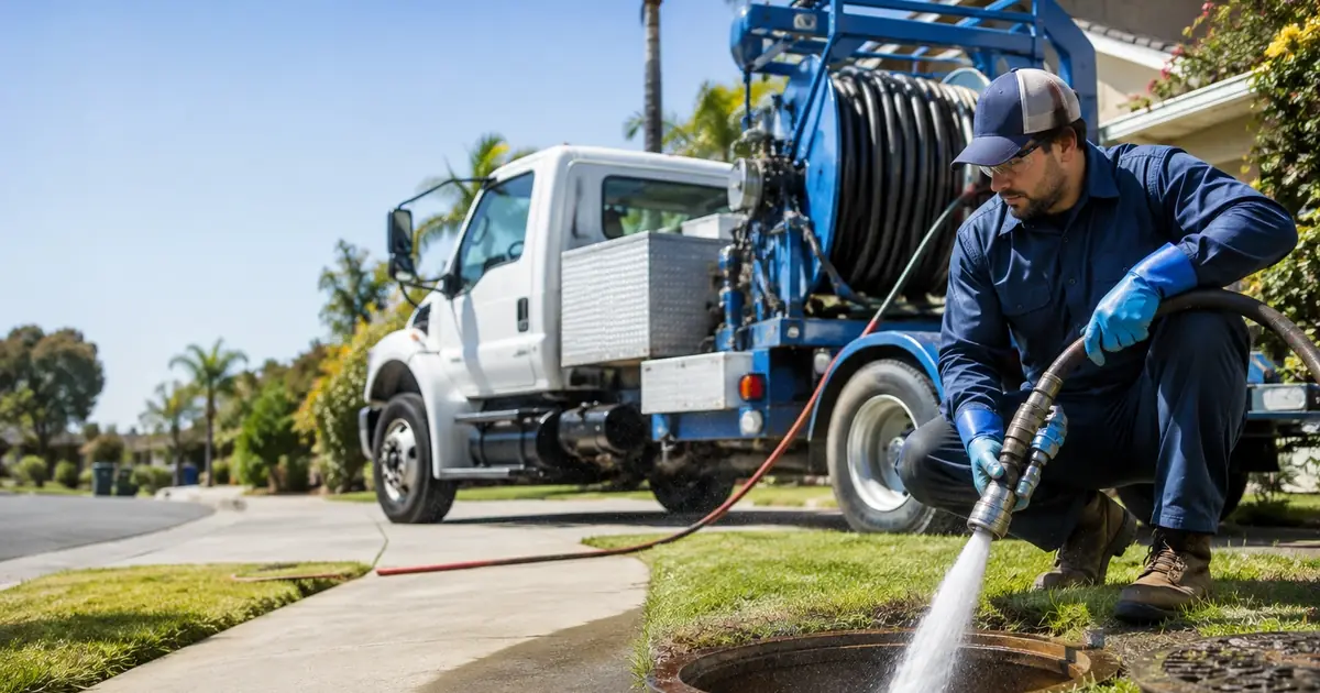 Hydro jet sewer cleaning Delano