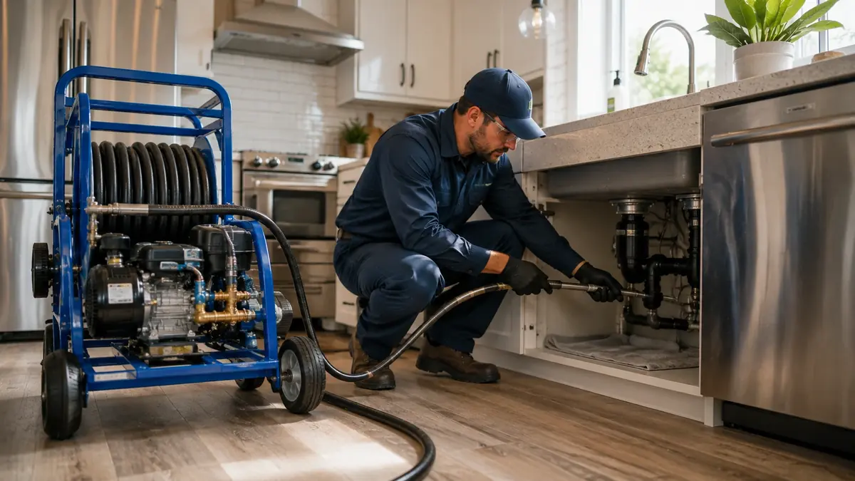 Kitchen Drain Hydro Jetting in Delano
