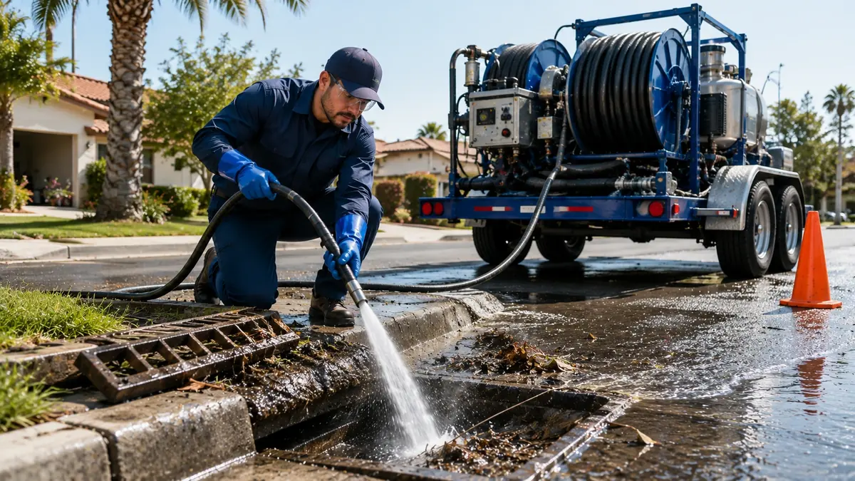 Storm Drain Hydro Jet Cleaning in Delano